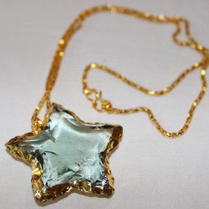 🔥🔥Aqua Glass Star Shape Arrowheads Necklace🔥🔥